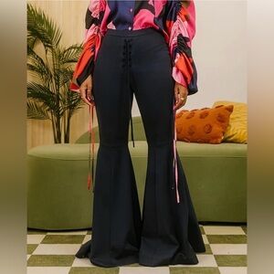 The Drop Womens Sky Captain Lace up Front Flared Pants by @takkunda